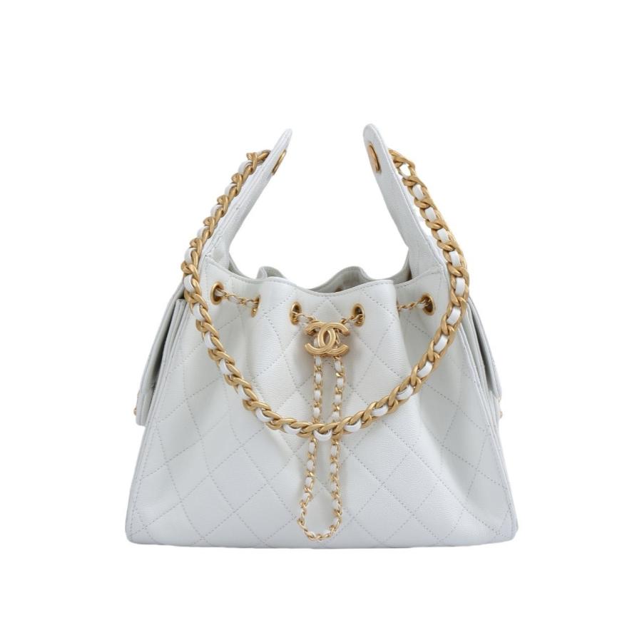 샤넬 25백 캐비어 화이트 스몰 (국내배송)