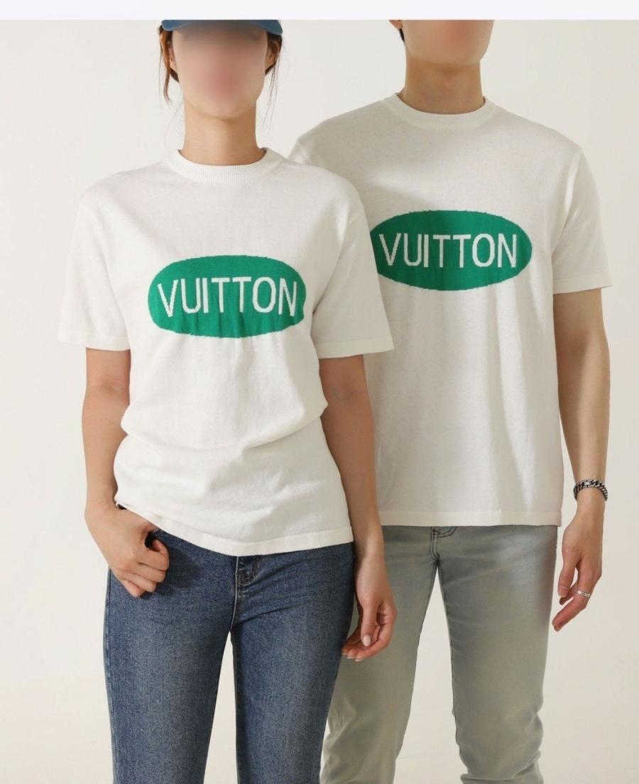 루이비통 써클 그래픽 크루넥 쇼트 슬라브드 (국내배송)