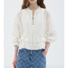 오즈세컨 드로우 스트링 러플 점퍼 3컬러 (국내배송)