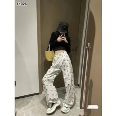 켈빈클라인 여성 프린트 와이드 밴딩 팬츠 (국내배송)