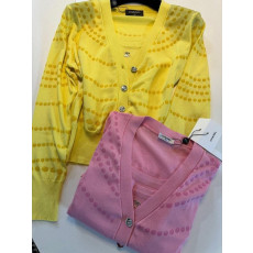 샤넬 도트 가디건 나시 세트 (국내배송)