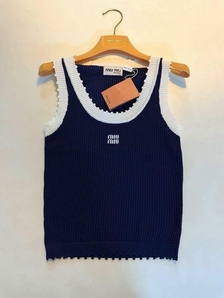 미우미우 배색 나시 (국내배송)