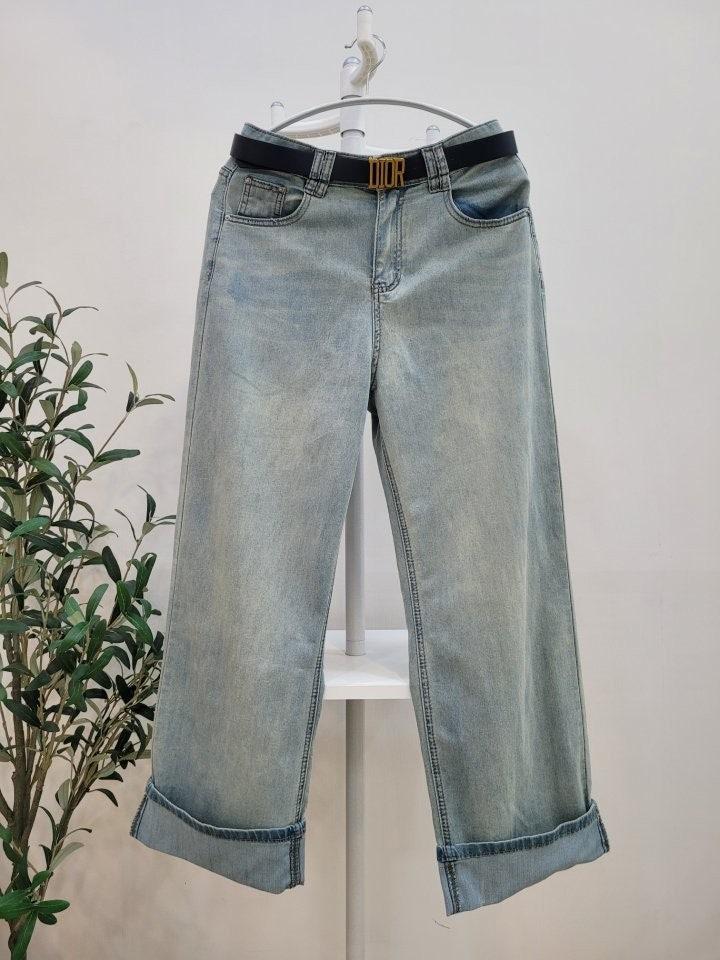 디올 여성 청바지 벨트 세트 (국내배송)