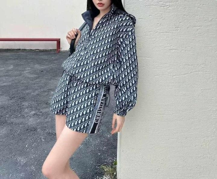 디올 리버시블 후드 집업 세트 (국내배송)