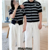 미우미우 단가라 반팔 가디건 남녀공용 (국내배송)