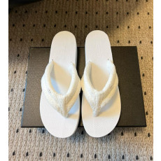 샤넬 25SS CC로고 테리 플랫폼 쪼리 슬리퍼 4.5cm 굽높이