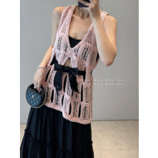 샤넬 25ss 신상 코튼 실크 탑 2컬러