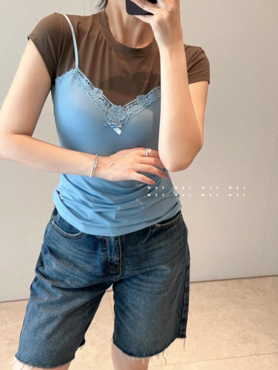 아크네 25ss 여성 반팔 티셔츠