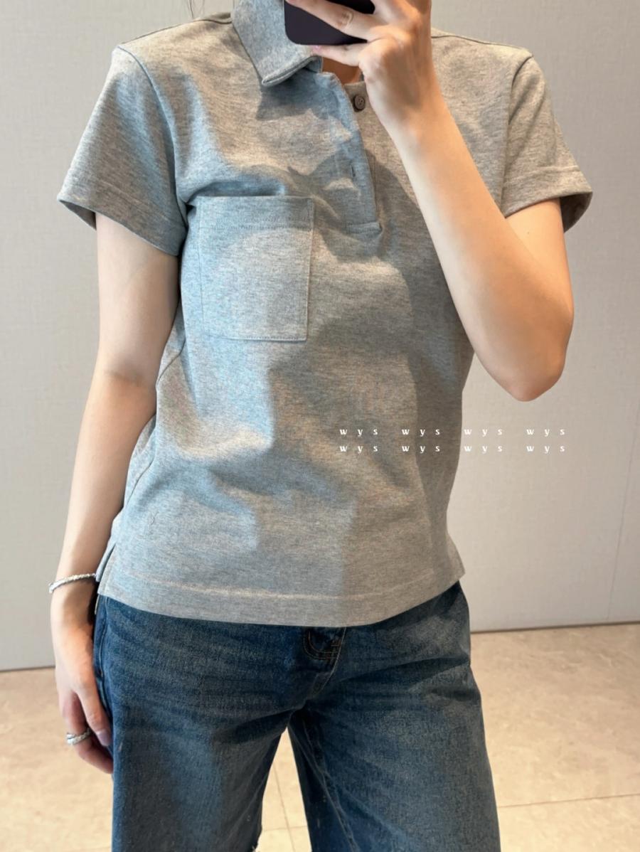 생로랑 25ss 카라 반팔 티셔츠 2컬러