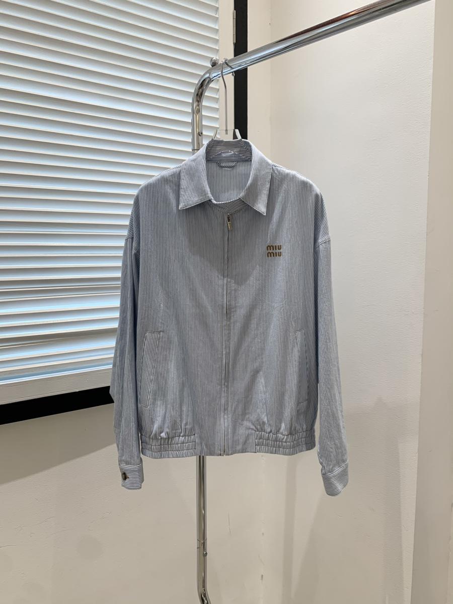 미우미우 25ss 블루종 자켓