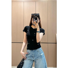 샤넬 25ss 로고 반팔티셔츠 2컬러