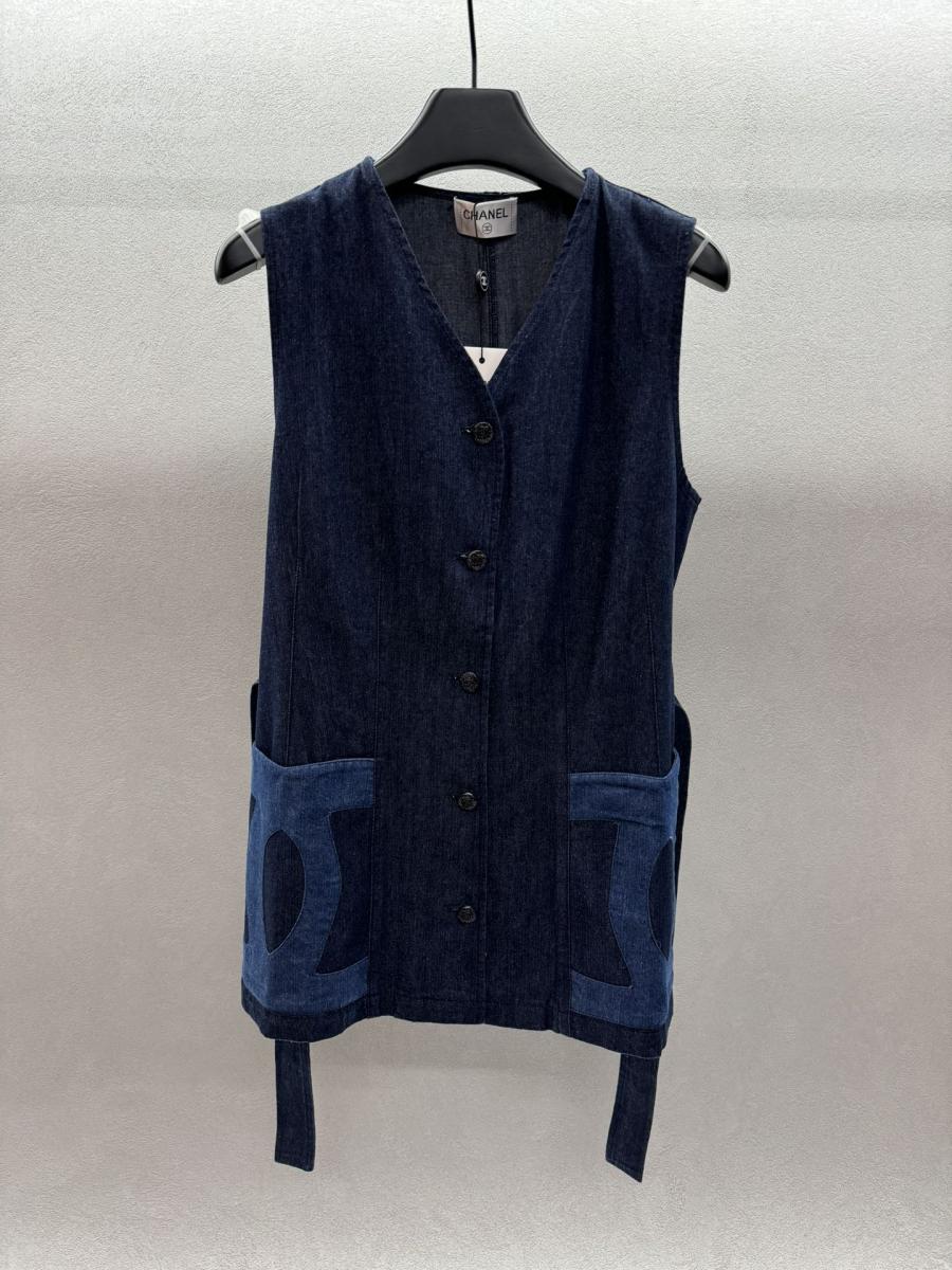 샤넬 25ss 데님벨트 원피스