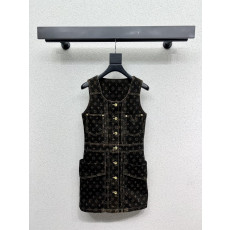 루이비통 데님 원피스