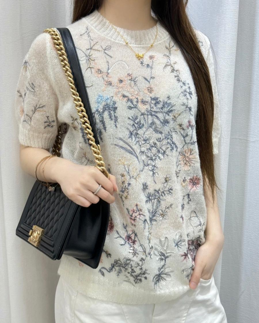 디올 25ss 썸머 반팔 니트