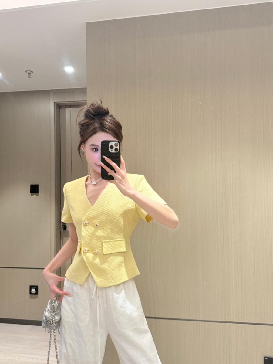 샤넬 반팔 트위드 자켓