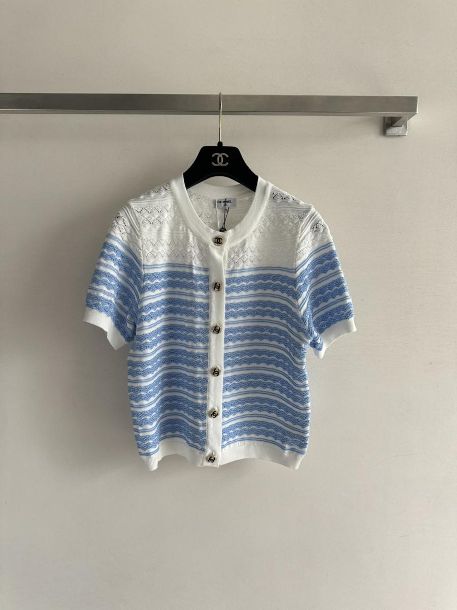 샤넬 25ss 신상 반팔 니트 가디건 3컬러