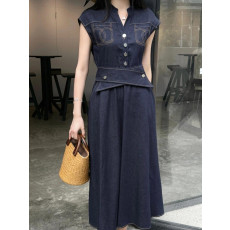 샤넬 25ss 데님 원피스