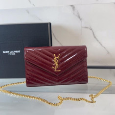 생로랑 엔벨로프 체인 숄더백 377828