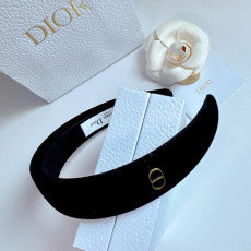 디올 로고 벨벳 머리띠 (국내배송)