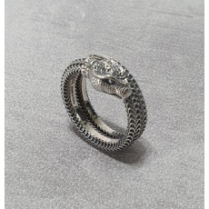 구찌 23ss 실버 스네이크 반지 (국내배송)