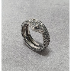 구찌 23ss 실버 스네이크 반지 (국내배송)