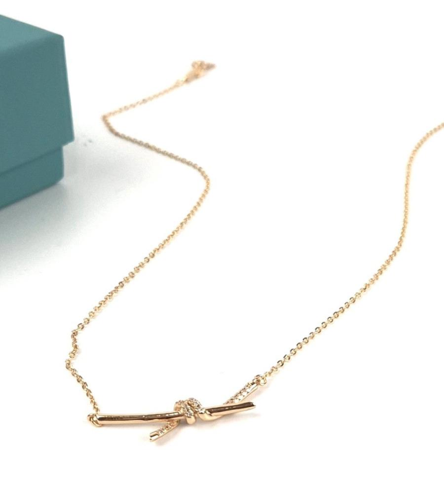 티파니앤코 노트 팬던트 하프파베 목걸이 로즈골드 (국내배송)