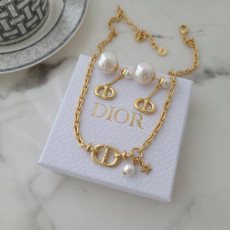 디올 트리바이 목걸이/귀걸이