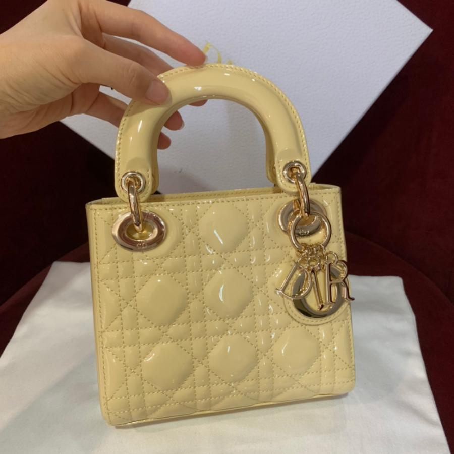 [엔젤샵] 디올 레이디백 미니 옐로우 페이던트