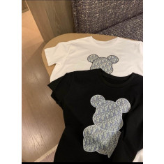 디올 곰돌이 큐빅 포인트 반팔 티셔츠 2컬러 (국내배송)