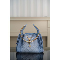 [팬더샵] 샤넬 25백 데님 연청 스몰, 미듐