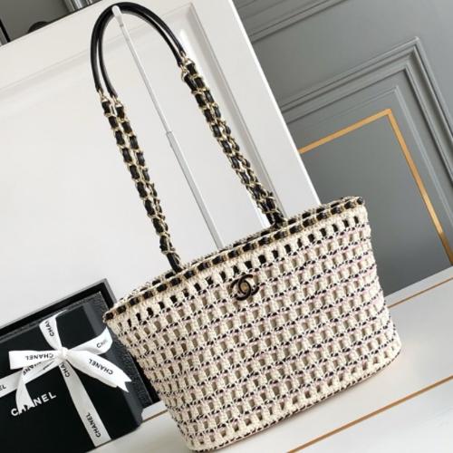 샤넬 크로셰 쇼핑백 (2가지 컬러)