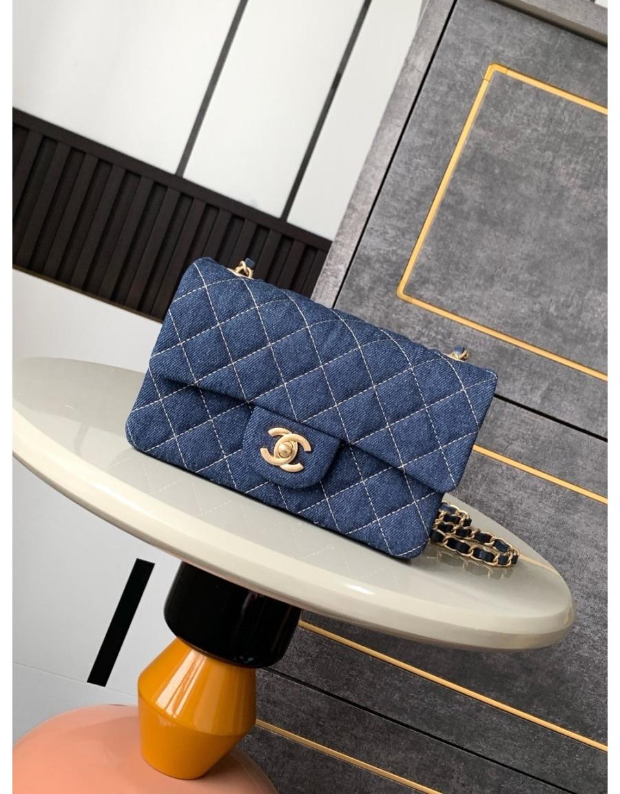 샤넬 데님 플랩백 (2가지 사이즈)
