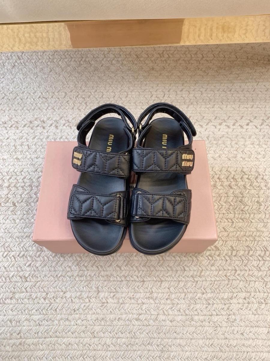 미우미우 마테라쎄 나파 샌들