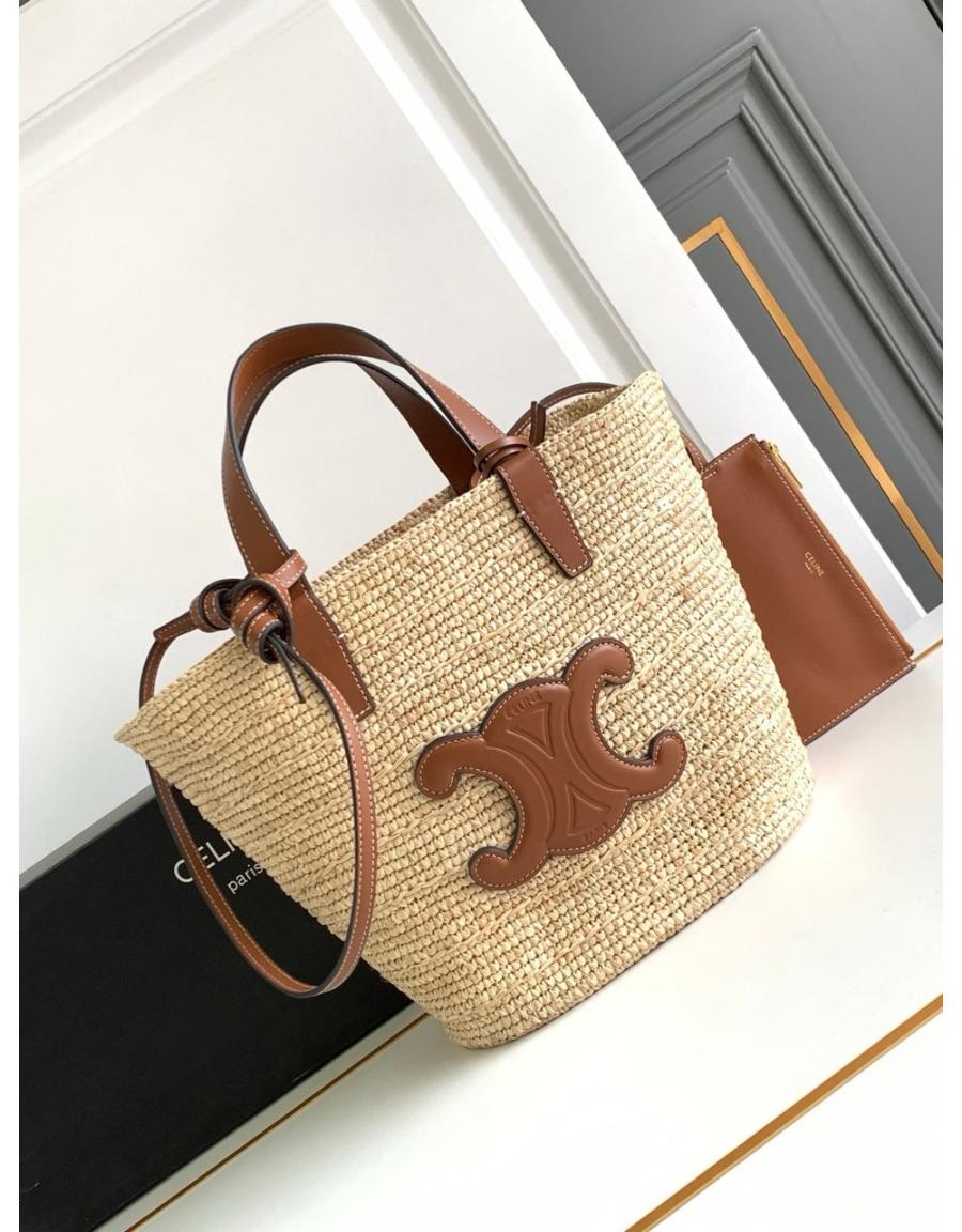 셀린느 틴 파니에 라탄백 라피아백