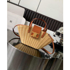 셀린느 트리오페 틴 라탄 커핀 토트 숄더 백