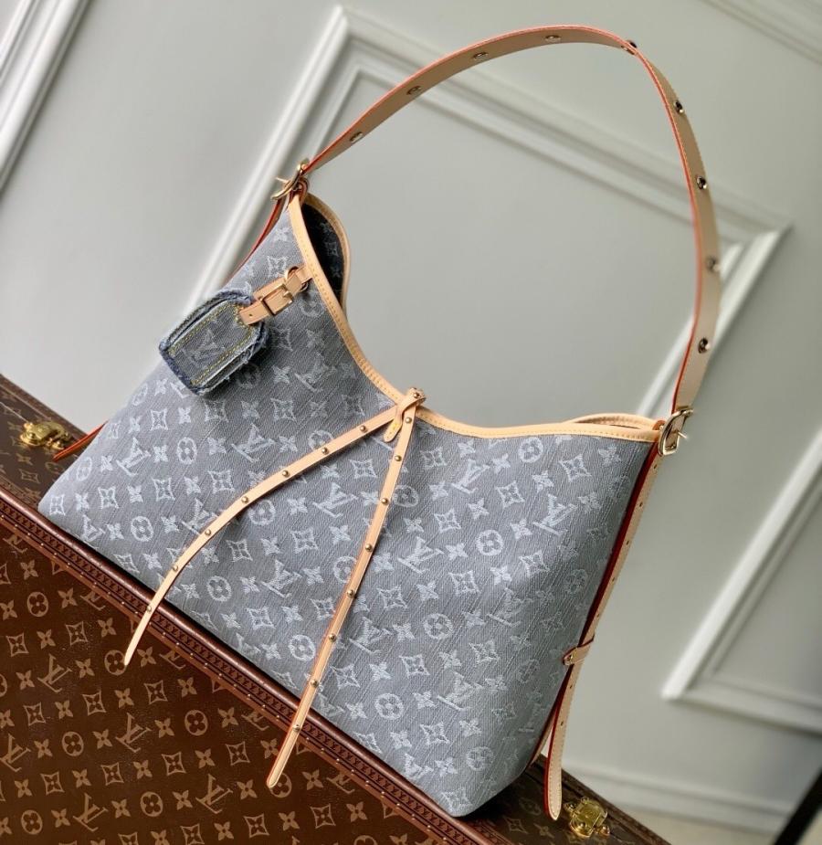 루이비통 M13289 캐리올 모노그램 MM 데님 숄더백