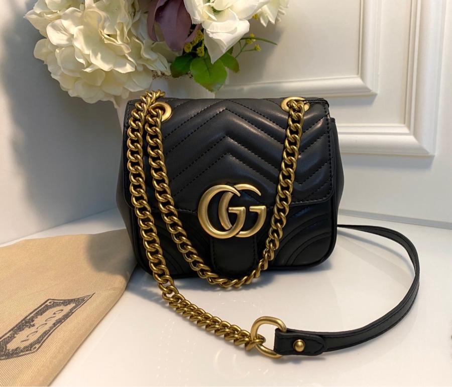 구찌 마몽 스퀘어 체인백 (국내배송)