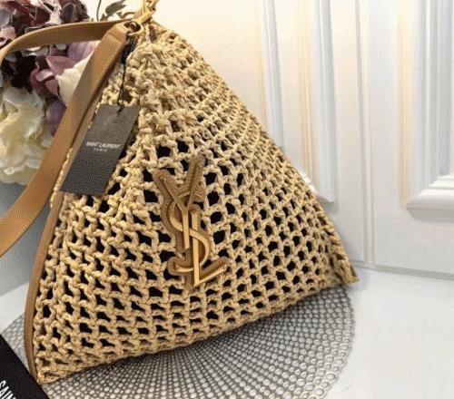 생로랑 라피아 네트 숄더백 2컬러 (국내배송)