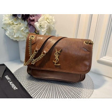 생로랑 니키 체인백 빈티지 브라운 (국내배송)
