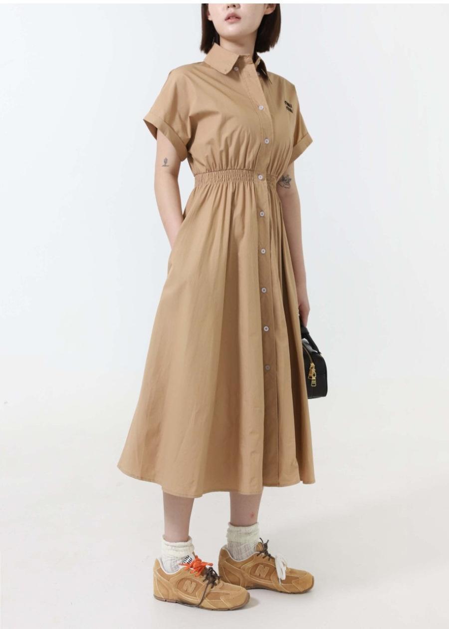 미우미우 팝린 셔츠 원피스 (국내배송)