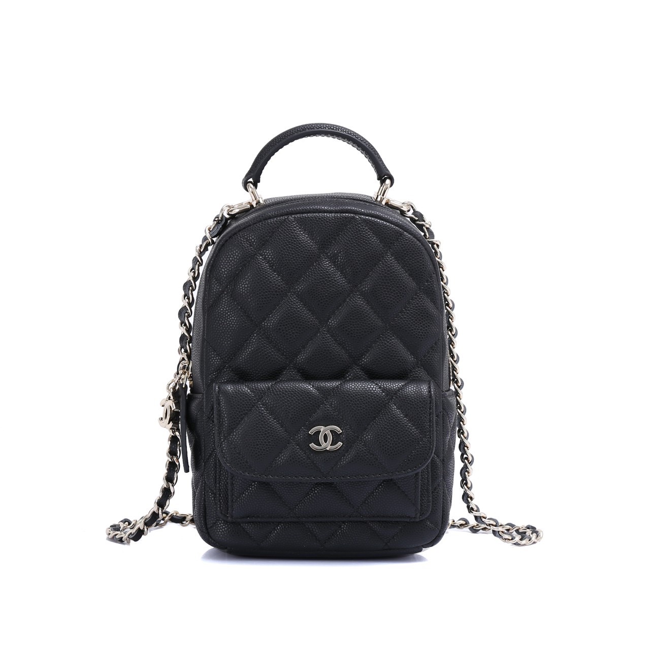 ❤️재고정리❤️ 샤넬 크루즈 미니 백팩 탑핸들 캐비어 AP3753 