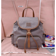 미우미우 레터링 로고 백팩 미디움 5BZ042 