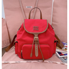 미우미우 레터링 로고 백팩 미디움 5BZ042 