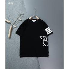 톰브라운 4바 완장 도그 자수 라운드 반팔니트 남녀공용 2컬러 (국내배송)