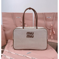 미우미우 아르카디 캔버스 보백 라지