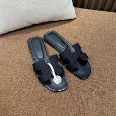 에르메스 오란 여성 슬리퍼 데님