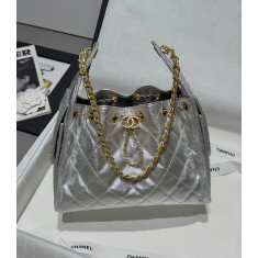 [단풍샵] 샤넬 25백 캐비어 실버 스몰, 미듐