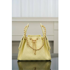 [팬더샵] 샤넬 25백 캐비어 옐로우 스몰, 미듐