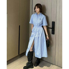 미우미우 스트라이프 미디 원피스 (국내배송)