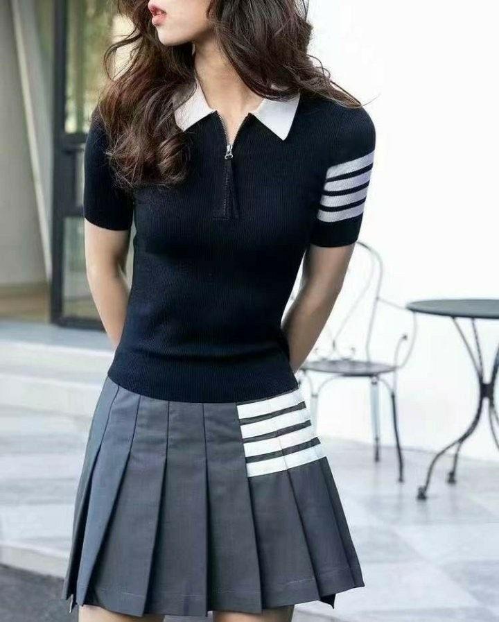 톰브라운 4바 완장 카라 니트 2컬러 (국내배송)